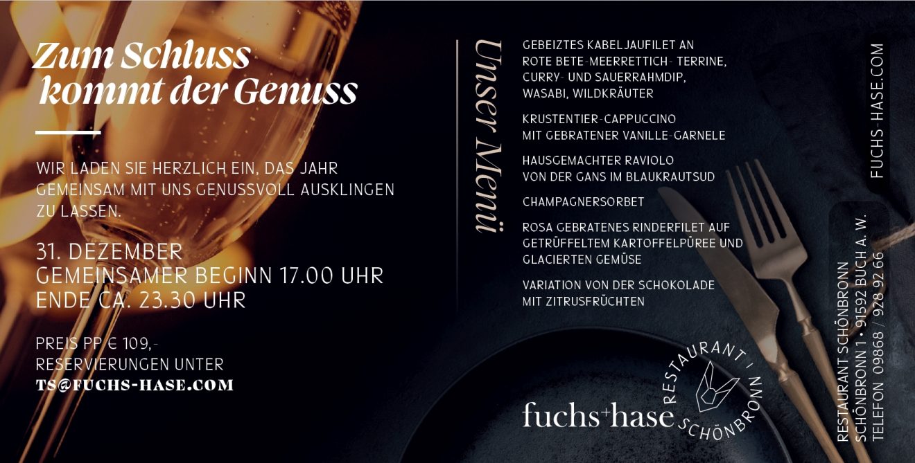 Zum Schluss kommt der Genuss