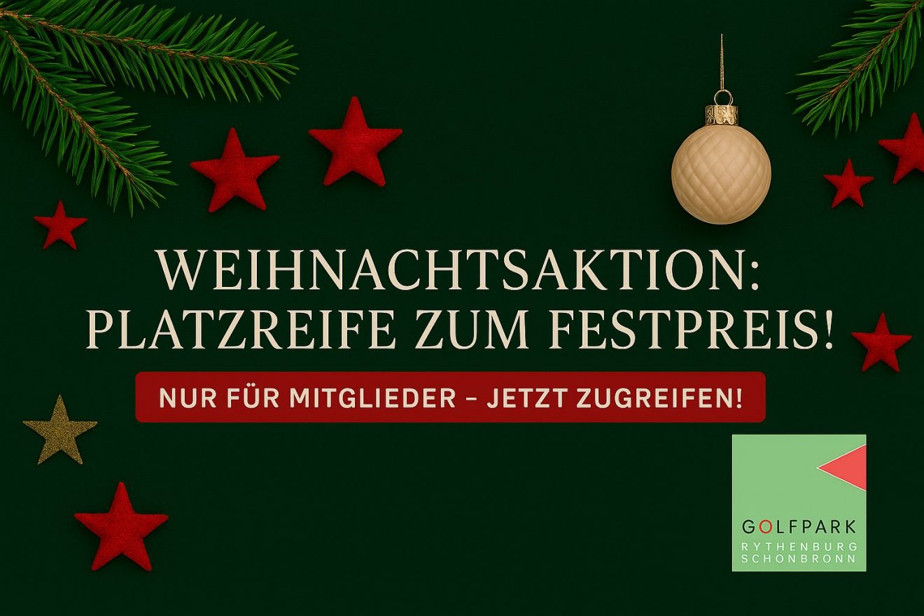 Weihnachtsaktion ＂Platzreife zum Festpreis＂