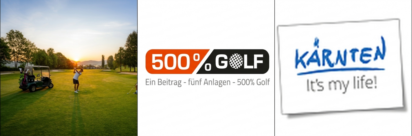 500%Golf &amp; Kärnten: Starke Partner auch in der Saison 2026